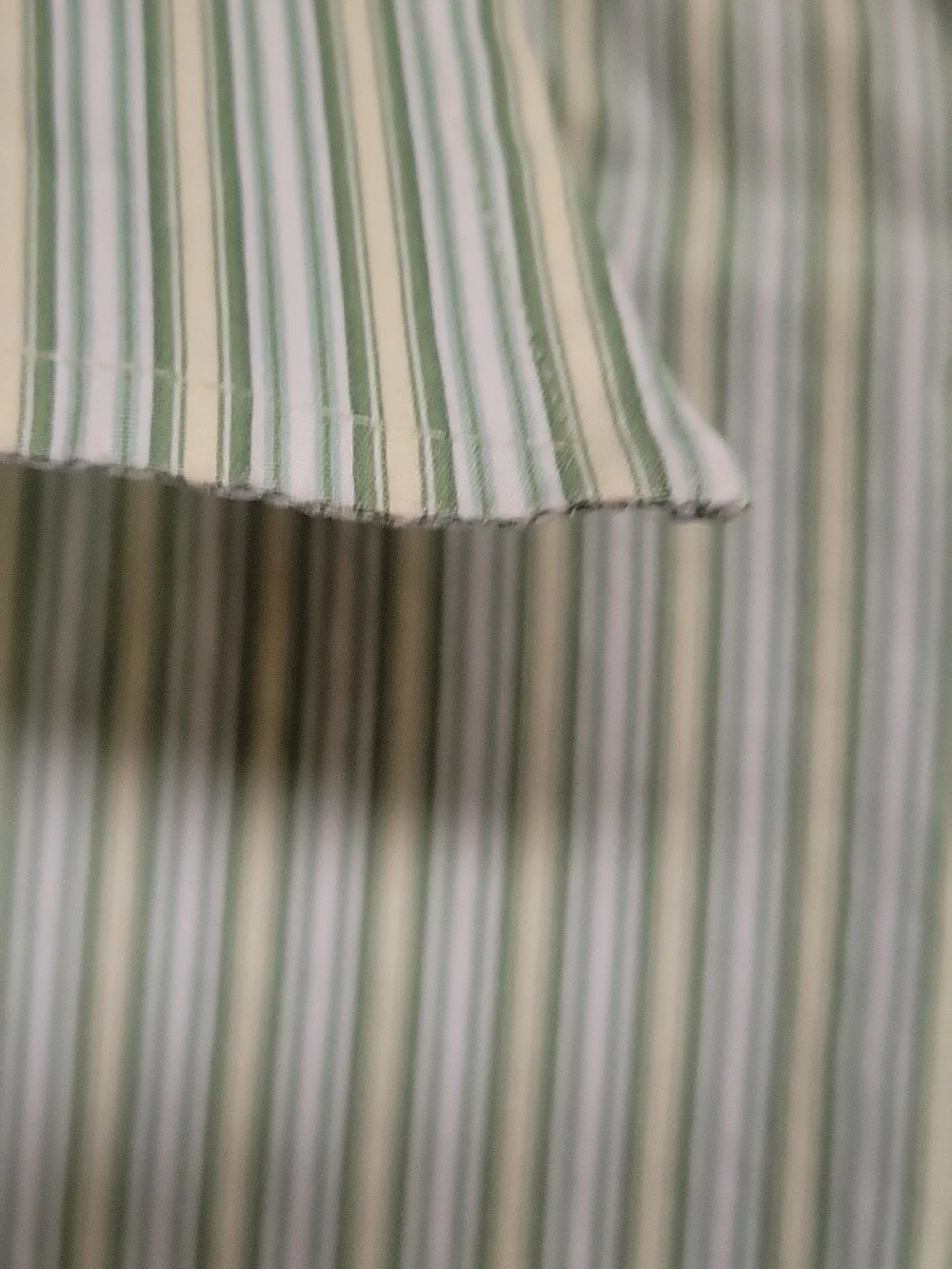 Banana Republic Light Green Striped Button-Up Shirt